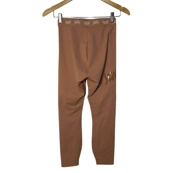 Yitty Lizzo Fabletics High Waisted Seamless Shaping Logo Leggings Tan - Picture 5 of 10